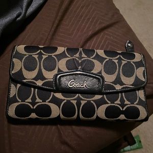 Black & Grey Coach Wallet